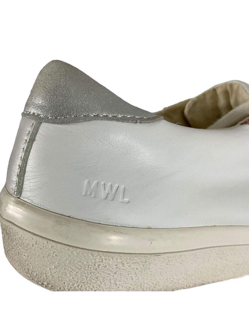 Madewell Delia Sidewalk Low-top Sneakers White Classic Leather size 7 - Picture 8 of 13